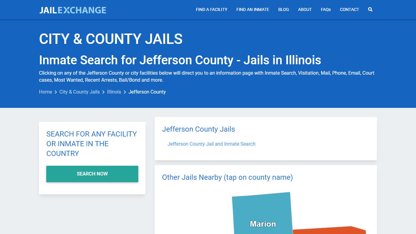 Inmate Search for Jefferson County | Jails in Illinois - Jail Exchange